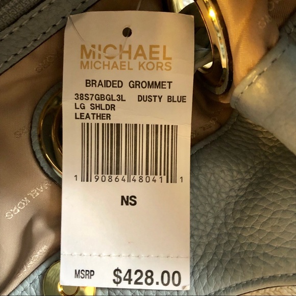 NWT Michael Kors Shoulder Bag - Dusty Blue - Picture 8 of 8